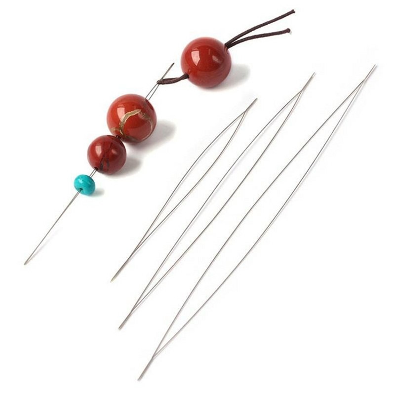 1-10pcs Beading Needles Seed B - Jewelry Making Eye Pins ulasan dan harga