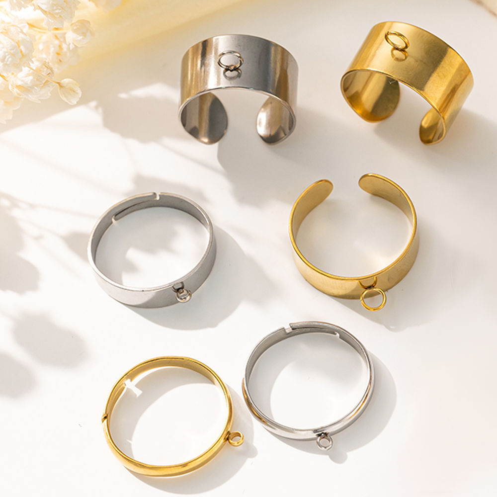 5pcs/Lot Stainless Steel Gold  - Jewelry Making For Adults ulasan dan harga