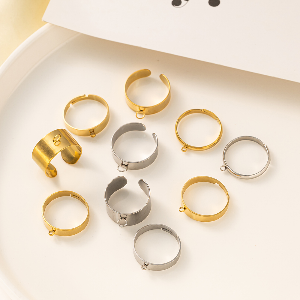 5pcs/Lot Stainless Steel Gold  - Jewelry Making For Adults ulasan dan harga