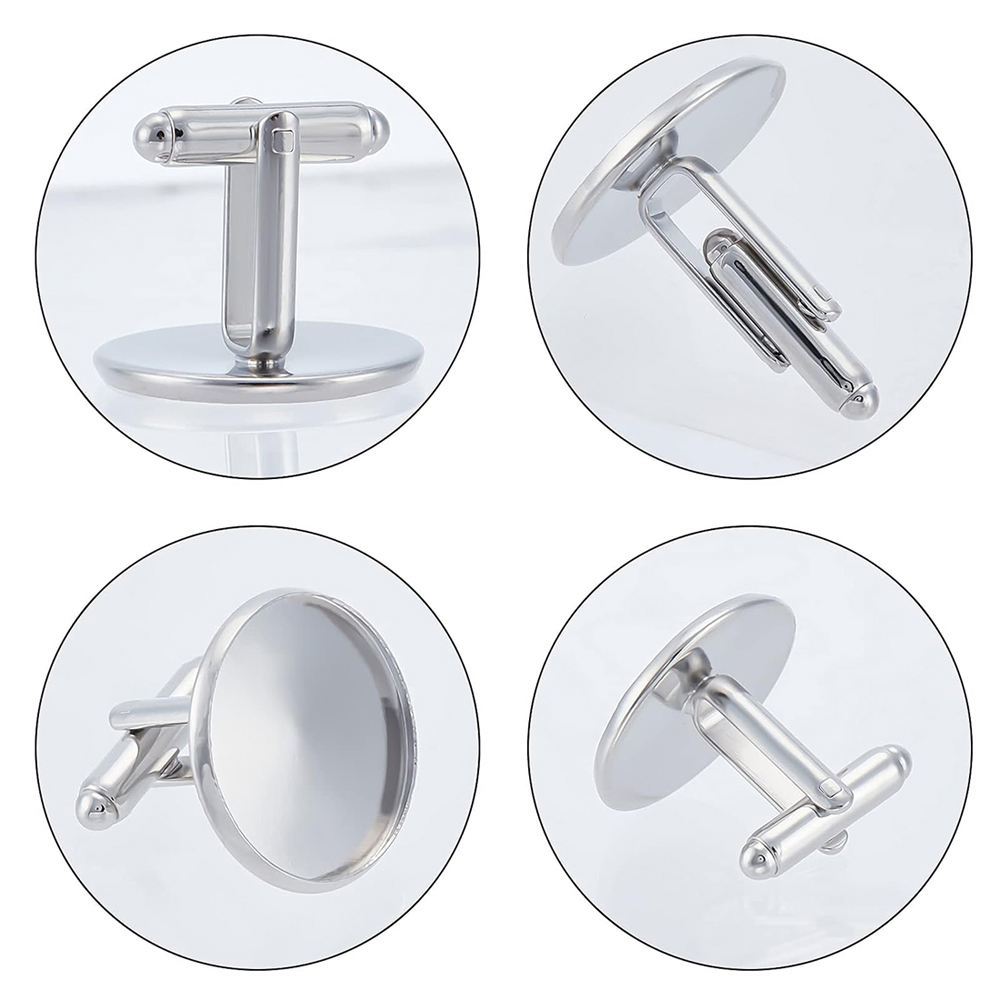 20Pcs Stainless Steel Round Cu - Pendant Blank Bezel ulasan dan harga