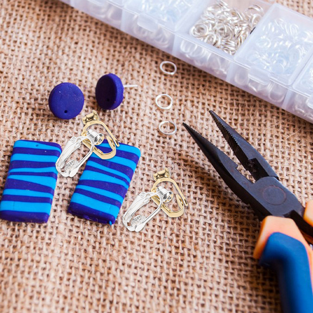 40Pcs Earring Clip Converter N - Jewelry Making For Adults ulasan dan harga