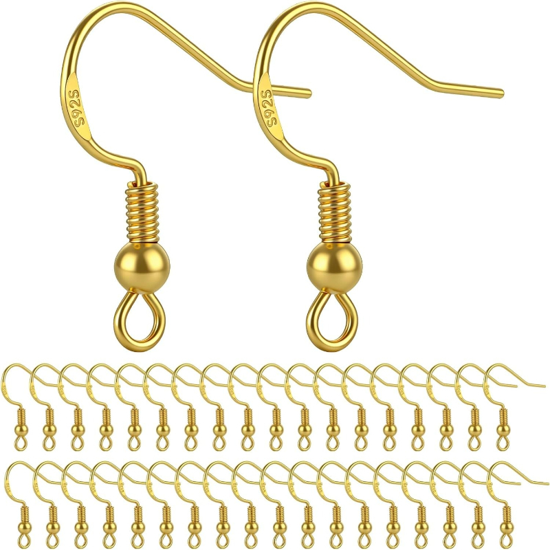 50pcs Gold Plated 925 Silver T - Jewelry Making Gold Wire ulasan dan harga