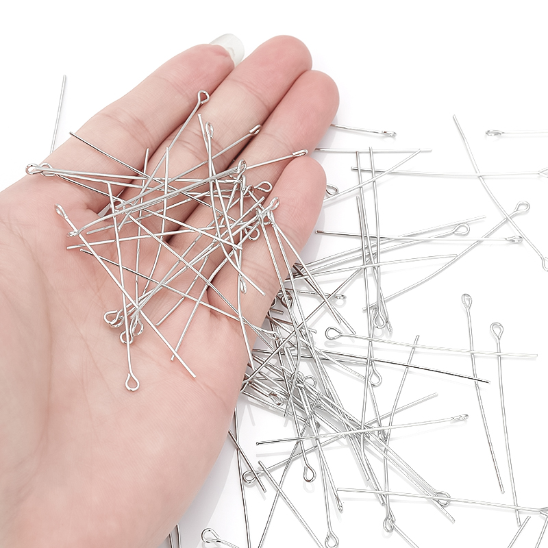 14 18 20 25 30 35 45 50 60 70m - Jewelry Making Eye Pins ulasan dan harga