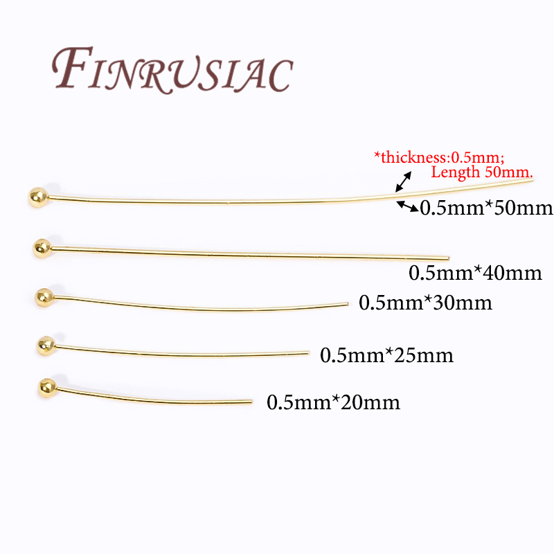 50Pcs 20-50mm Gold Plated Pins - Jewelry Making Eye Pins ulasan dan harga