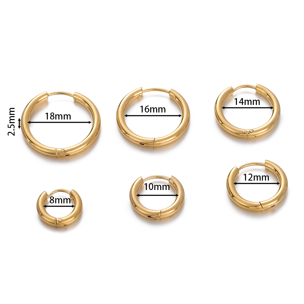 2 pcs 8/10/12/14/16/18mm Stain - Jewelry Making For Adults ulasan dan harga