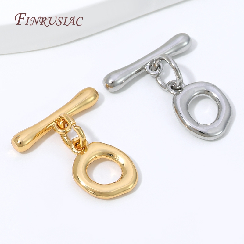 18K Gold Plated Irregular Oval - Toggle Clasp Gold ulasan dan harga