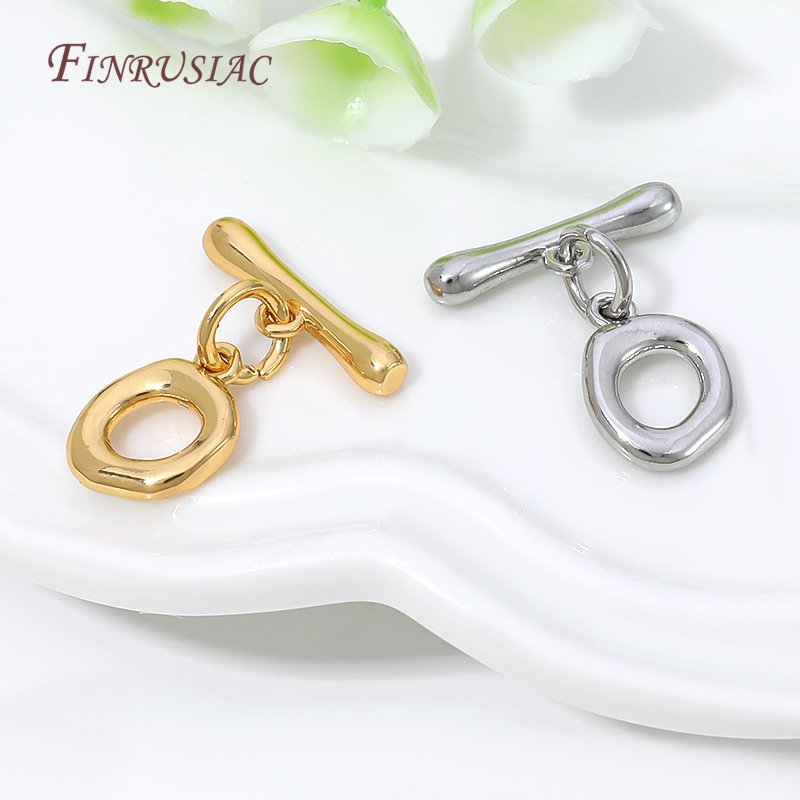 18K Gold Plated Irregular Oval - Toggle Clasp Gold ulasan dan harga