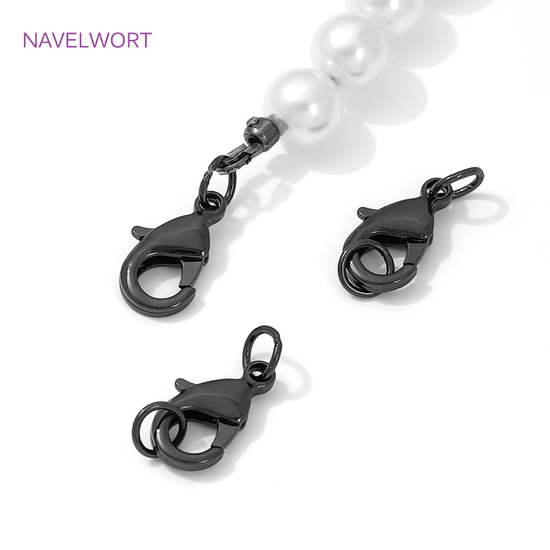 Black Color Brass Lobster Clas - Jewelry Making Items ulasan dan harga