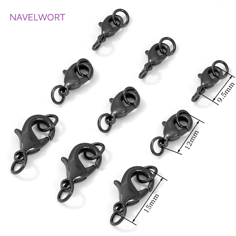 Black Color Brass Lobster Clas - Jewelry Making Items ulasan dan harga